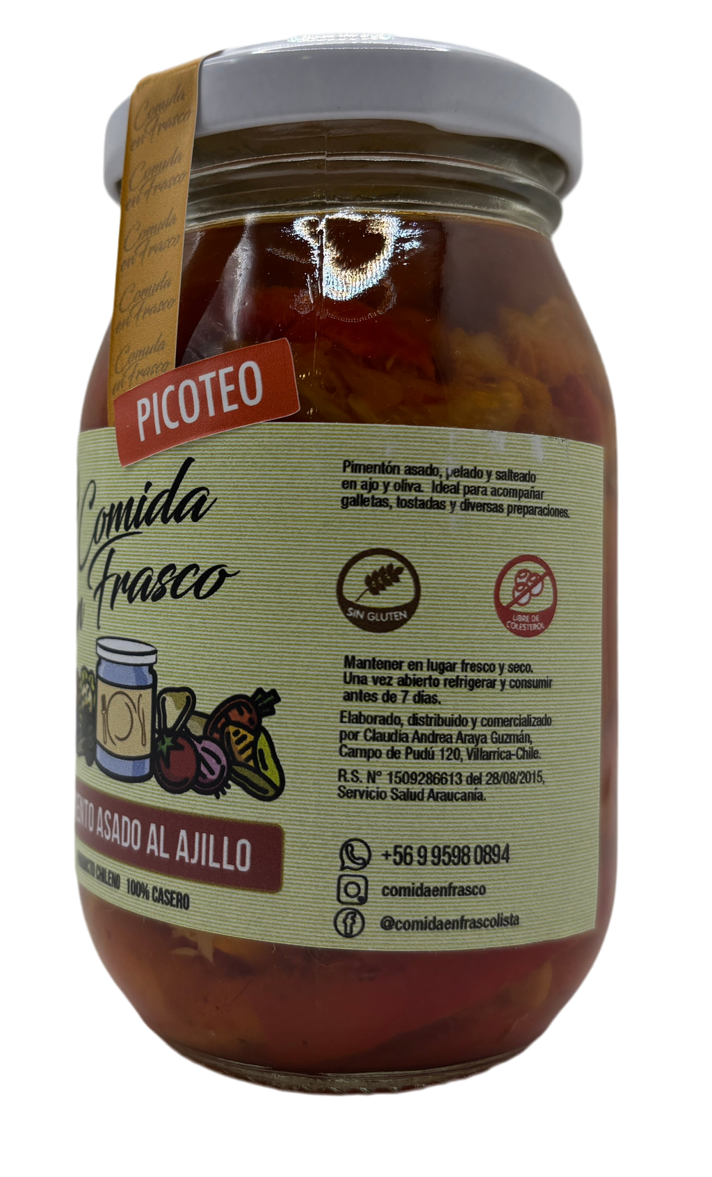 Pimientos Asados al Ajillo 200gr