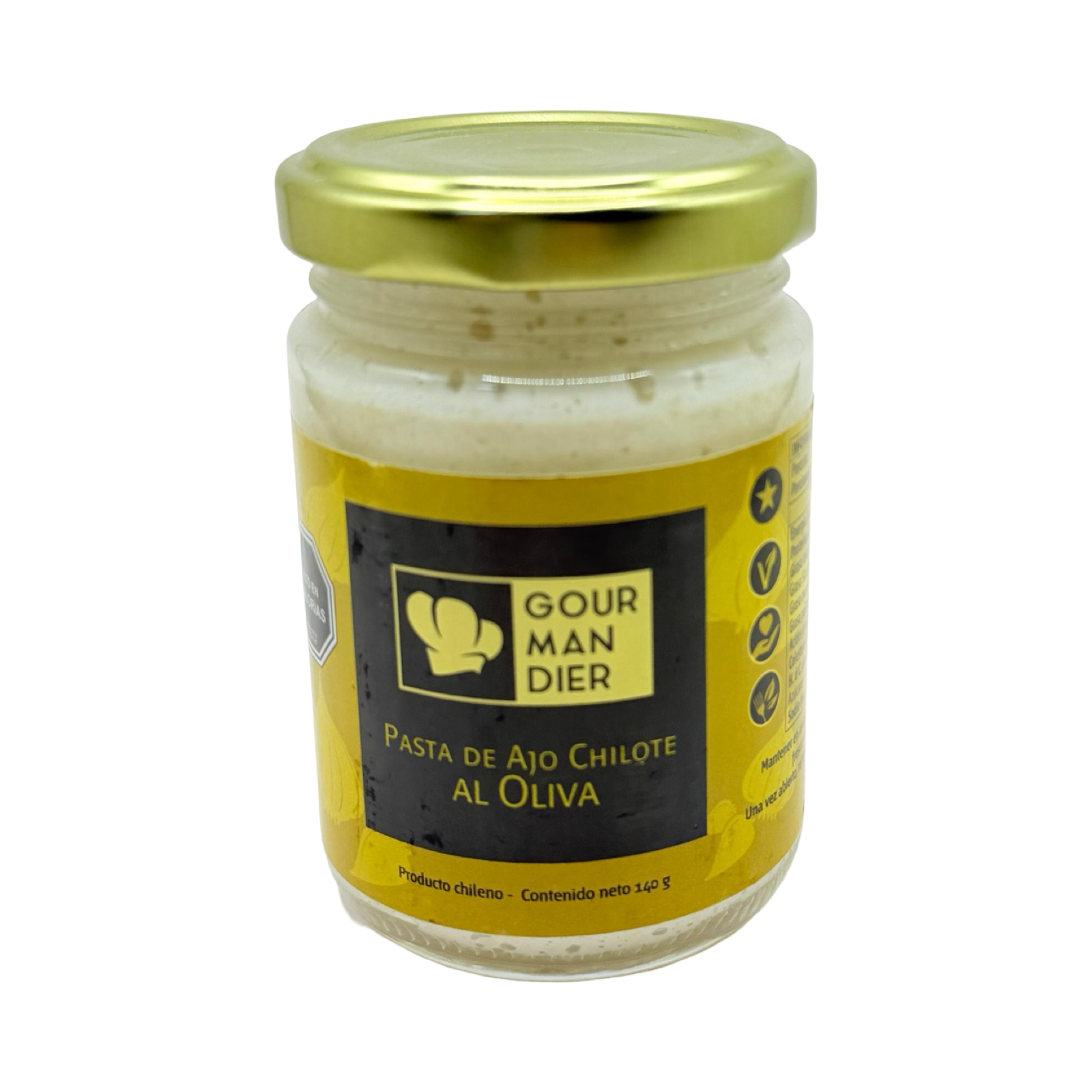 Pasta de ajo chilote al oliva 156 mL