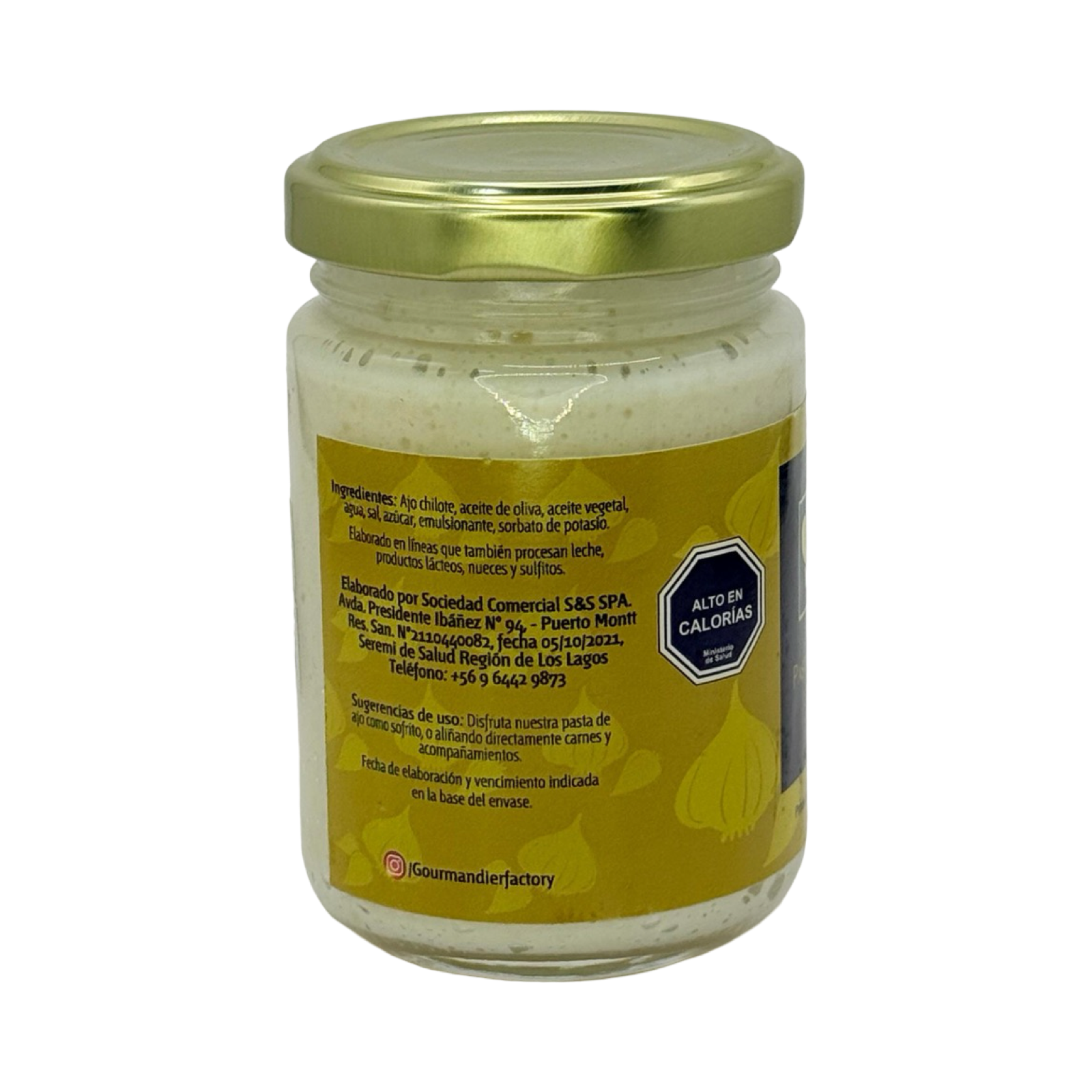 Pasta de ajo chilote al oliva 156 mL
