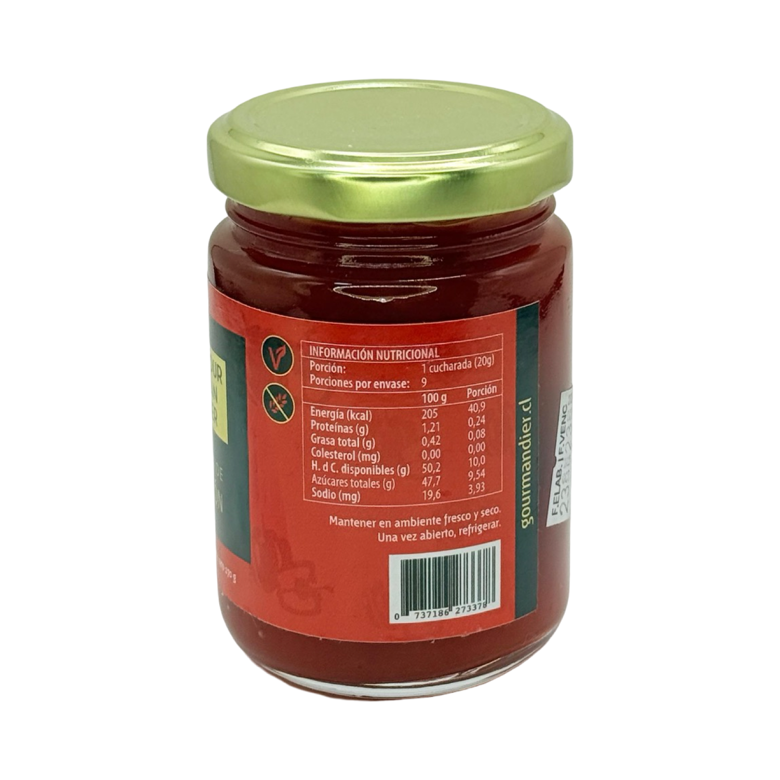 Confitura de pimentón con merkén 156 mL