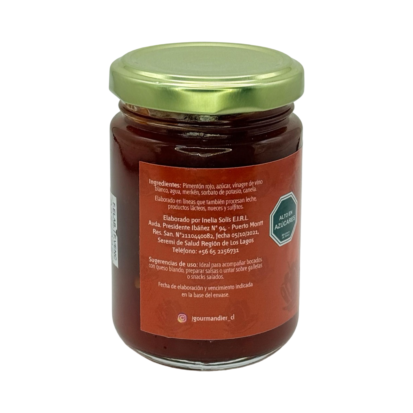 Confitura de pimentón con merkén 156 mL