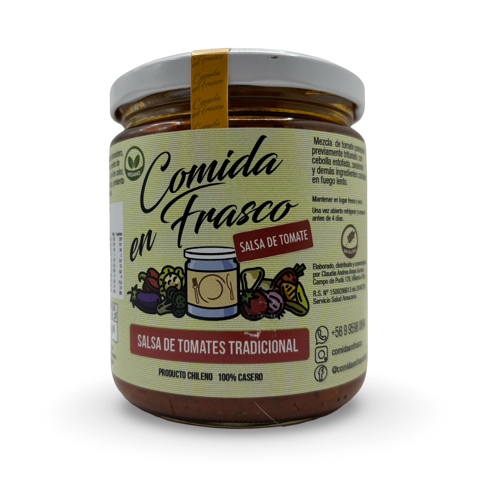 Salsa de tomate boloñesa Vegetal 400gr