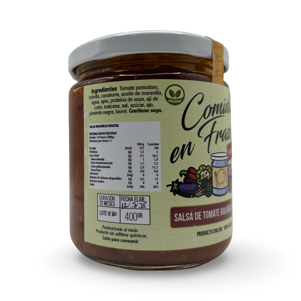 Salsa de tomates Tradicional 400gr