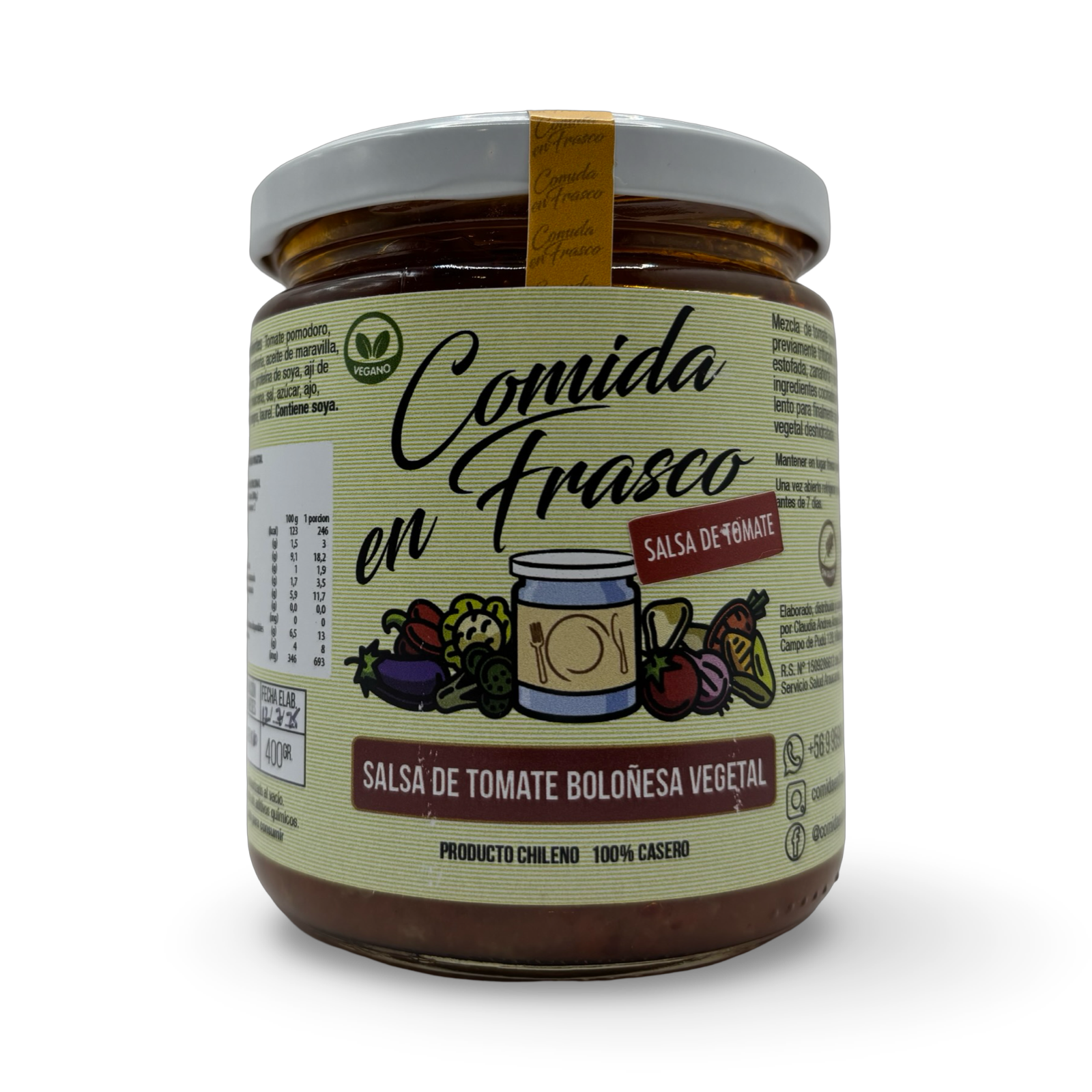 Salsa de tomates Tradicional 400gr